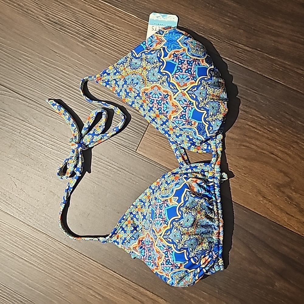 Sunsets Pompeii Starlette Slide Triangle Bikini Top, Size E